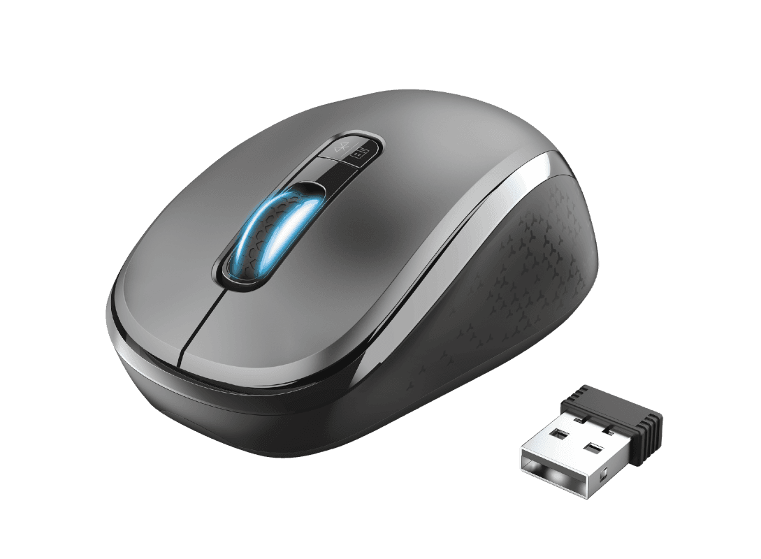MOUSE TRUST YVI DUAL MODE WIRELESS BLACK "24208" — miniatură