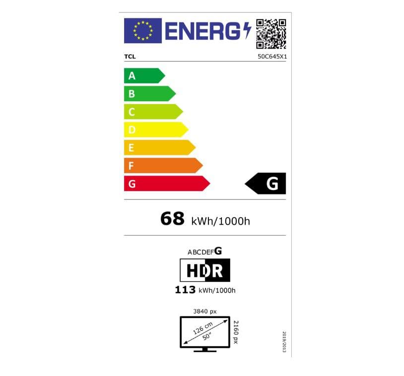 Smart TV TCL 50C645 (2023) 50"-126CM Q "50C645" — miniatură