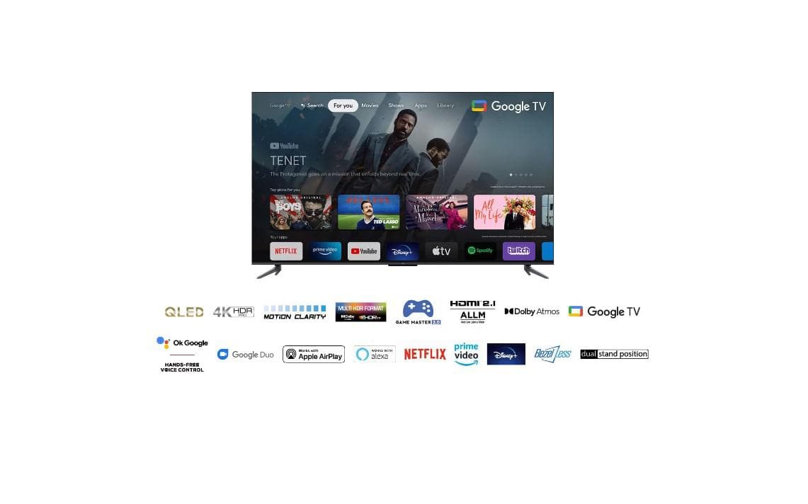 Smart TV TCL 65C645 (2023) 65"-164CM Q "65C645" — miniatură