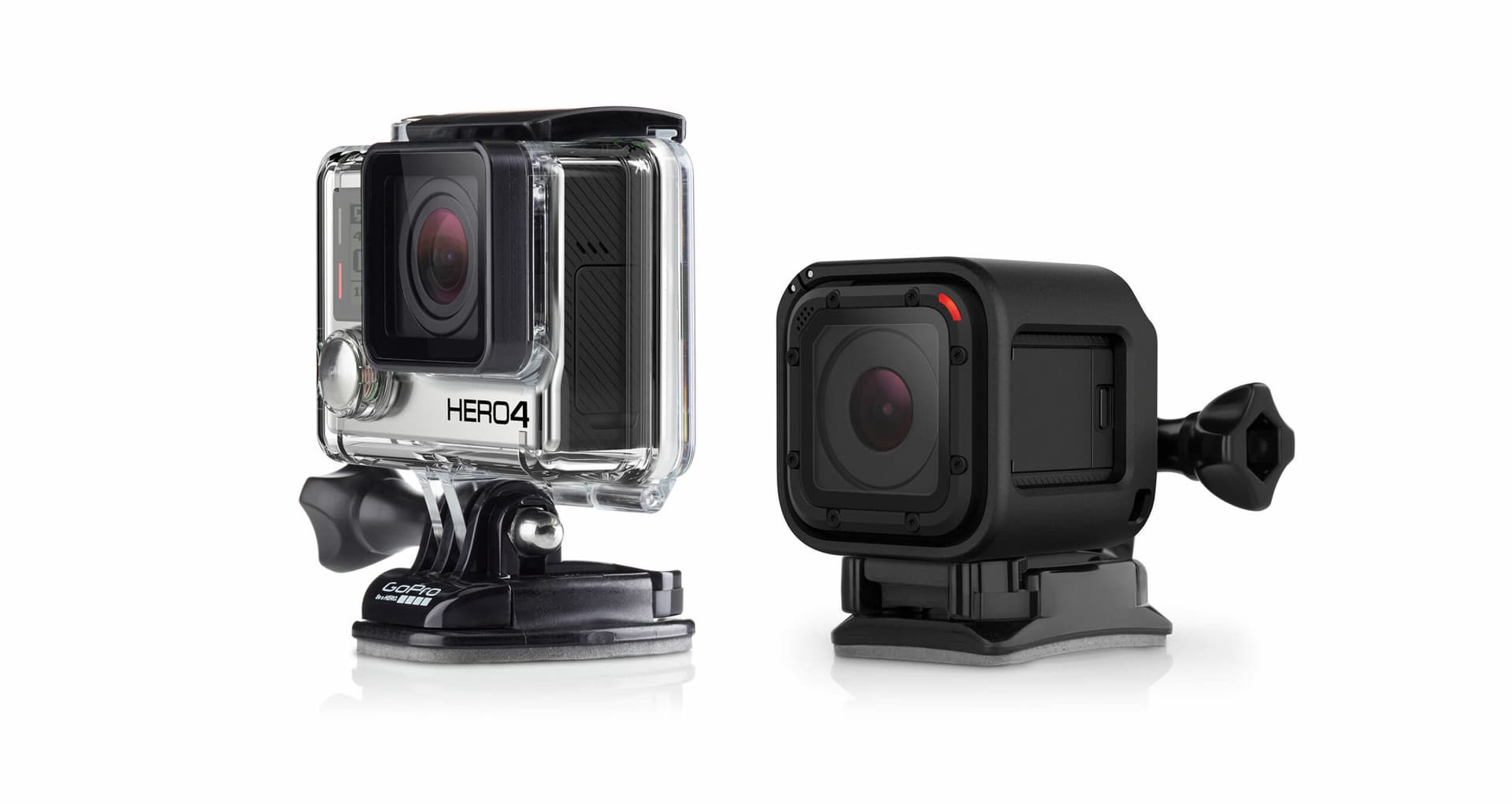 Montura GoPro adeziva3x adezive plate, 3x adezive curbate "AACFT-001" — miniatură