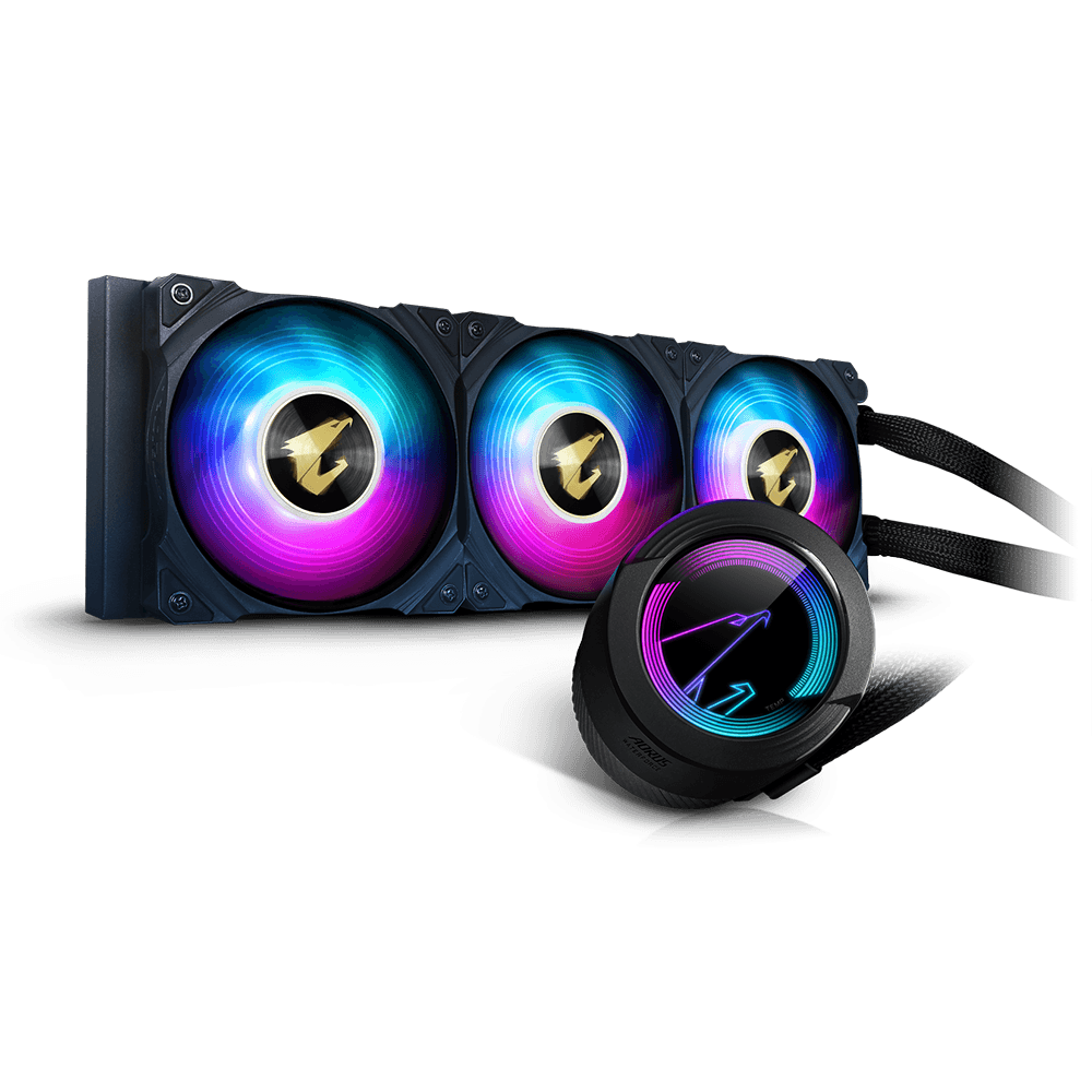 Cooler Gigabyte "AOR WATERFORCE 360", skt universal, racire cu lichid, ventilator 120 mm x 3, 2500 rpm, iluminat RGB, "AOR WATERFORCE 360"