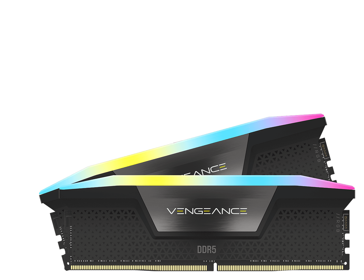 Corsair Vengeance RGB 32GB, DDR5, 6200MHz, CL36, 2x16GB, 1.40V, XMP 3.0, Negru "CMH32GX5M2E6200C36"