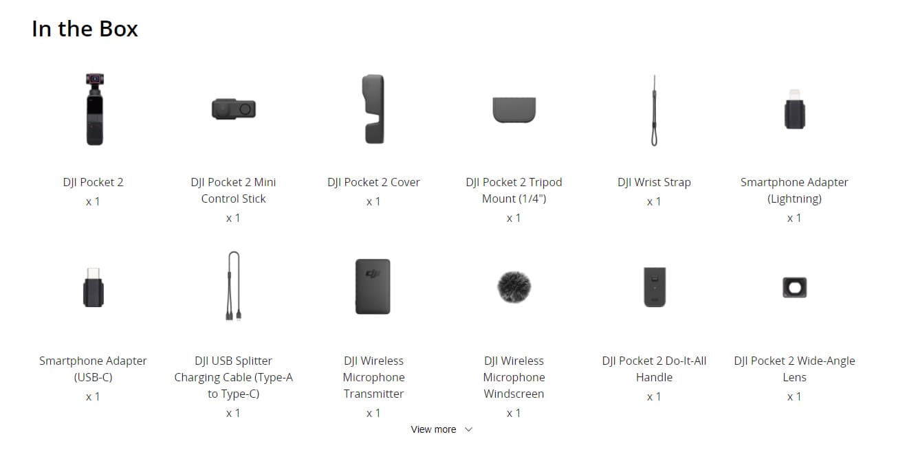 Kit Creator Camera video actiune DJI OSMO Pocket 264MP, 8x Zoom "CP.OS.00000121.01" — miniatură