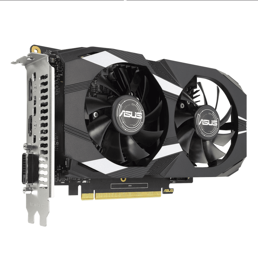 VGA AS DUAL GEFORCE GTX 1650 OC 4GB "DUAL-1650-O4G6P-V2" — miniatură