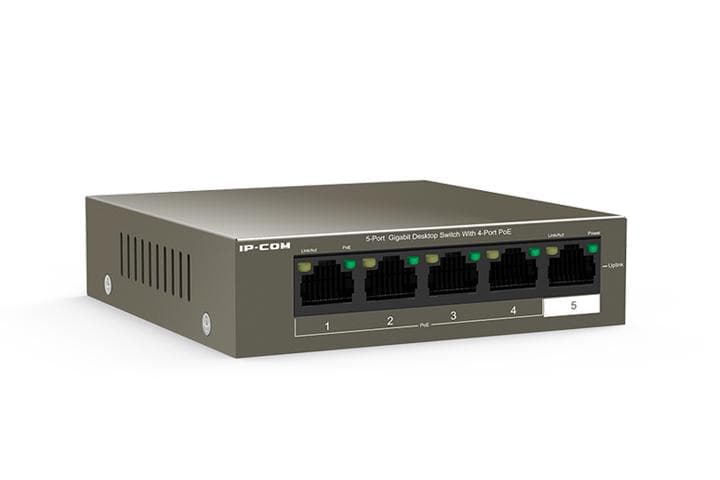 IP-COM 5-PORT GIGABIT DESKTOP SWITCH POE "G1105P-4-63W" — miniatură