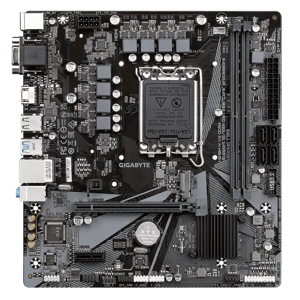 MB GIGABYTE H610M H V2 LGA1700 DDR4 "H610M H V2 DDR4" — miniatură
