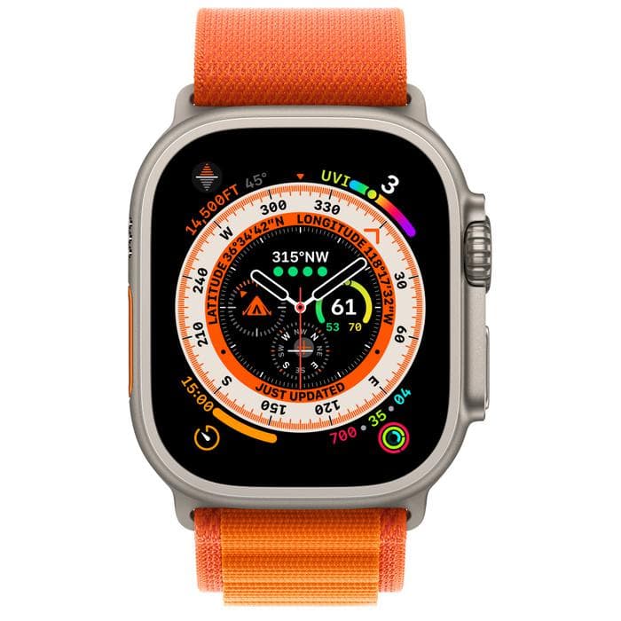 Apple Watch Ultra Cellular 49mm Orange "MQEV3" — miniatură