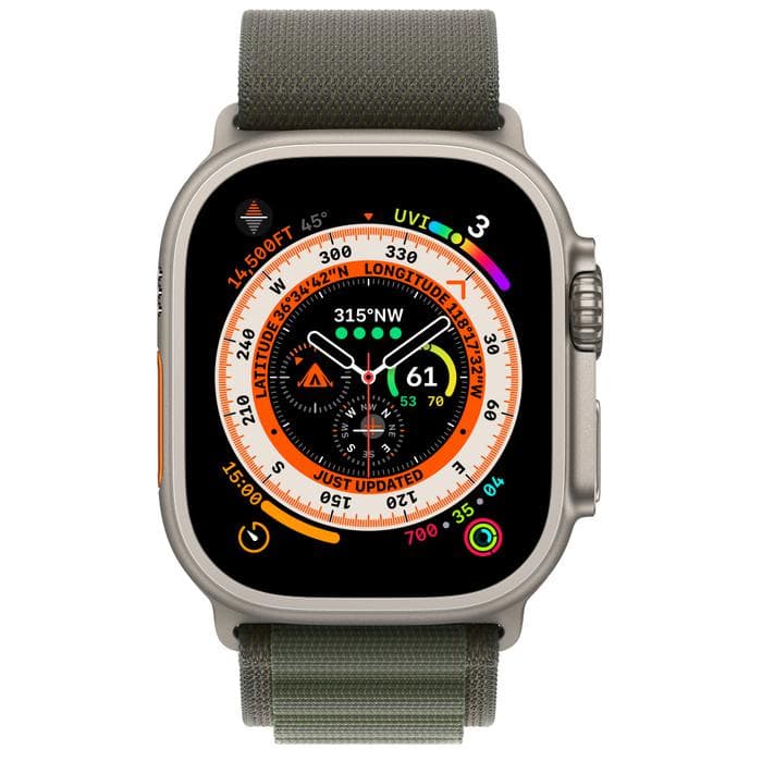 Apple Watch Ultra Cellular 49mm Green "MQEX3" — miniatură
