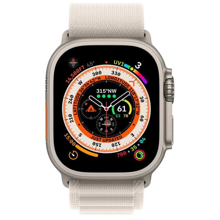 Apple Watch Ultra Cellular 49mm Starlght "MQF03" — miniatură