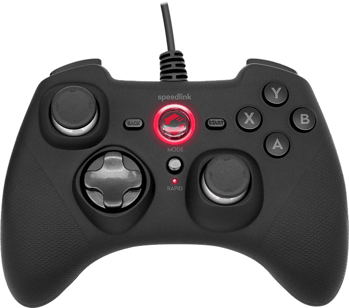 GAMEPAD SPEEDLINK RAIT PC/PS3/Switch BLACK "SL-650010-BK" — miniatură