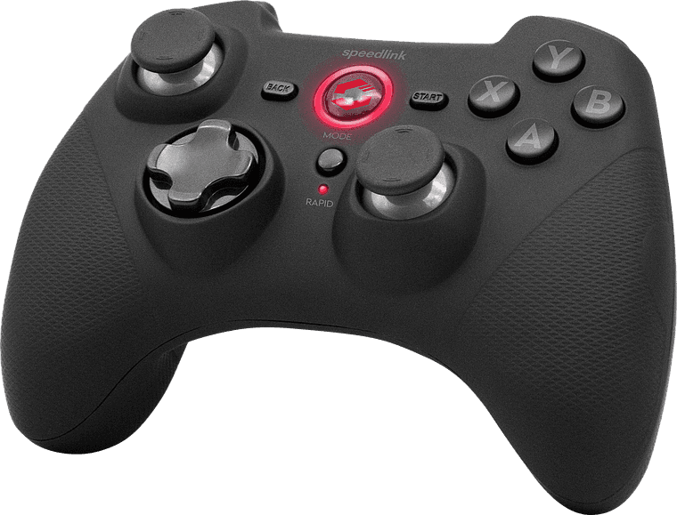 GAMEPAD SPEEDLINK RAIT WIRELESS PC/PS3 BLACK "SL-650110-BK" — miniatură