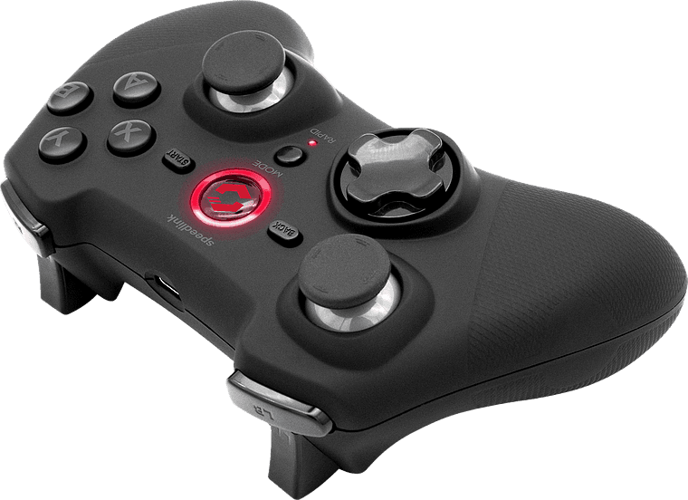 GAMEPAD SPEEDLINK RAIT WIRELESS PC/PS3 BLACK "SL-650110-BK" — miniatură