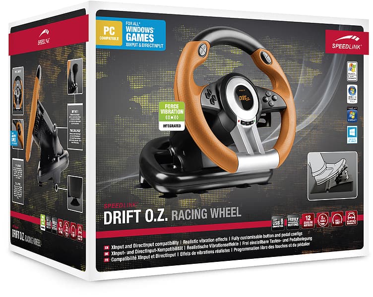 VOLAN SPEEDLINK DRIFT O.Z. PC BLACK/ORANGE "SL-6695-BKOR-01" — miniatură