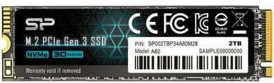 SSD SP A60 2TB PCIe Gen 3x4 M.2 2280 "SP002TBP34A60M28"
