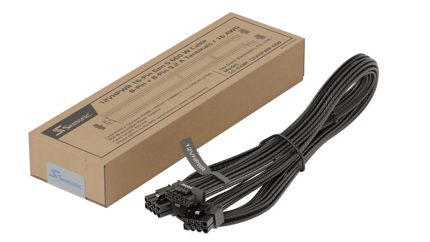 Seasonic SS2X8P-12VHPWR-600 / black "SS2X8P-12VHPWR-600 / black"