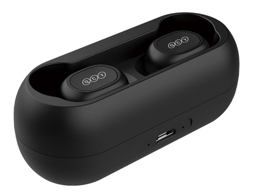 Casti bluetooth QCY T1C Black "T1C_B"