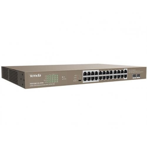 TENDA 24PORT GIGABIT ETHERNET SWITCH POE "TEG1126P-24-410W"