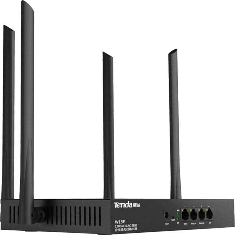 TENDA AC1200 WIRELESS HOTSPOT ROUTER "W15E" — miniatură