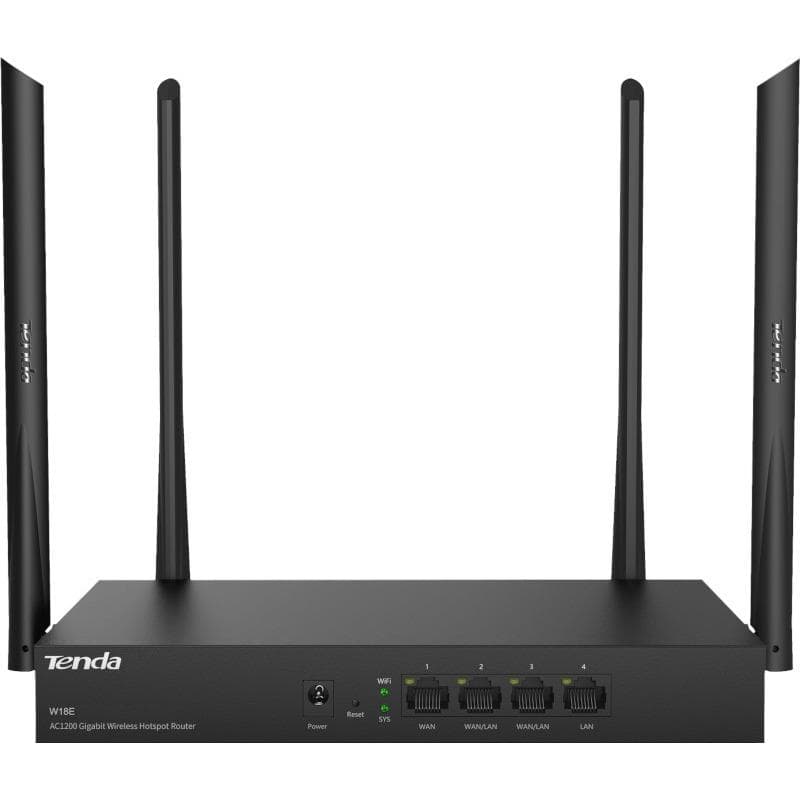 ROUTER TENDA AC1200, WIRELESS HOTSPOT ROUTER "W18E" — miniatură