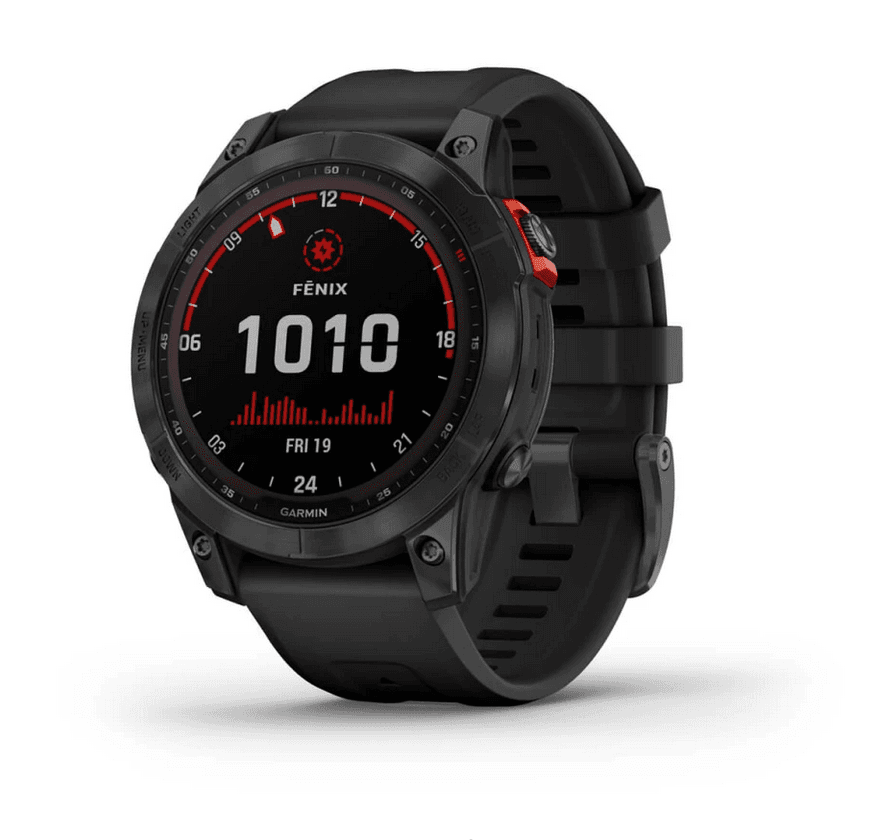 fenix 7 Solar, Slate Gray w/Black Band "010-02540-11"