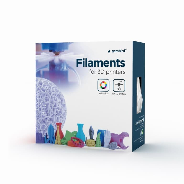 FILAMENT GEMBIRD pt. imprimanta 3d, ABS, 1.75mm diamentru, 1Kg / bobina, aprox. 400m, topire 225-240 grC, green, "3DP-ABS1.75-01-G" — miniatură