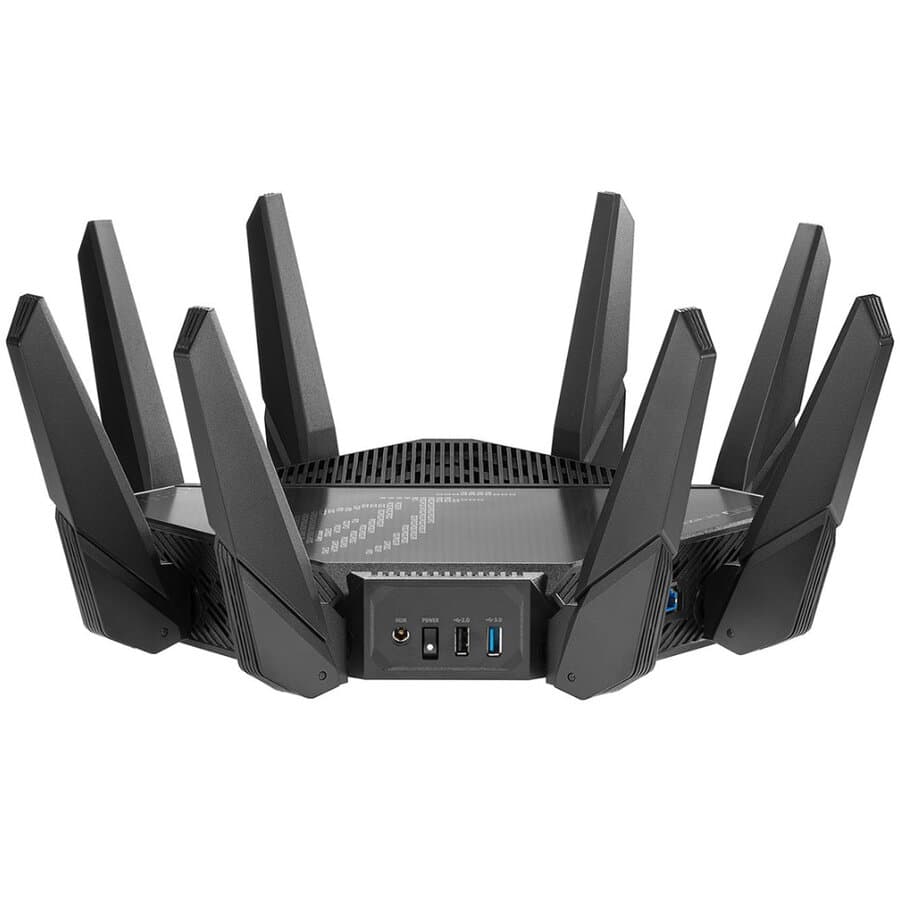 ASUS ROG Rapture GT-AX11000 Pro Wifi 6 802.11ax Tri-band Gigabit Gaming Router "90IG0720-MU2A00" — miniatură
