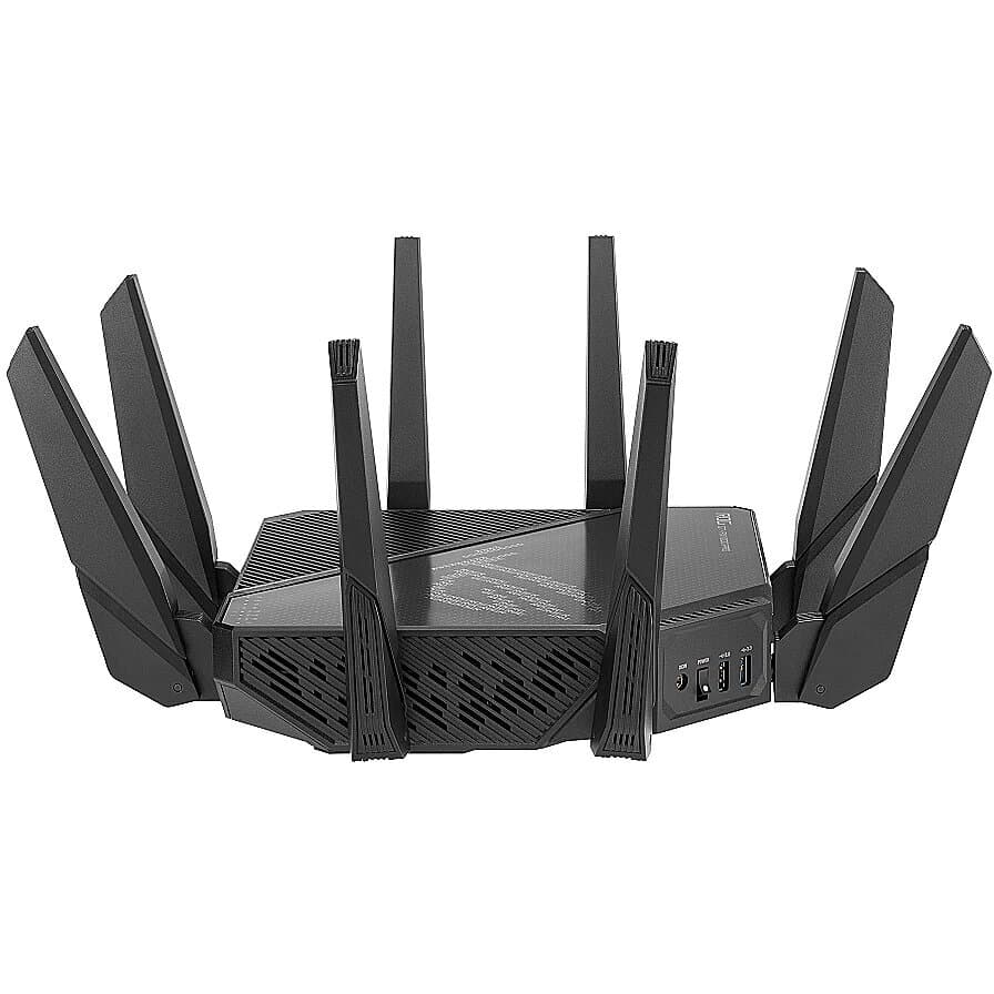 ASUS ROG Rapture GT-AX11000 Pro Wifi 6 802.11ax Tri-band Gigabit Gaming Router "90IG0720-MU2A00" — miniatură