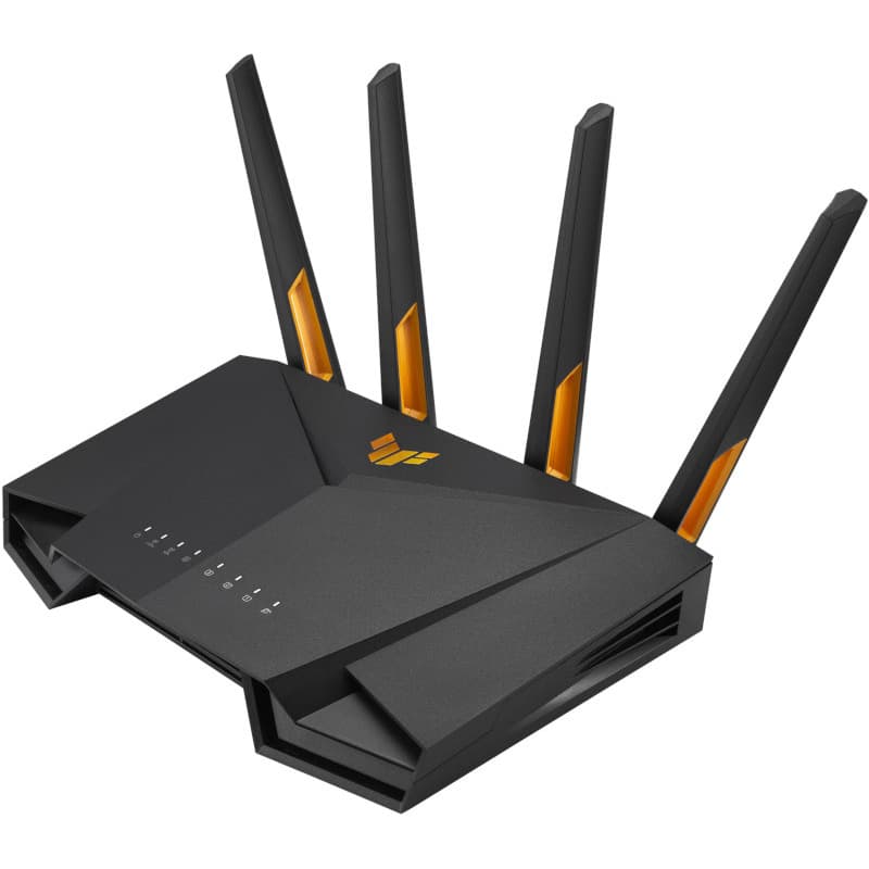 ASUS TUF Gaming AX3000 V2 Dual Band WiFi 6 Router WiFi 6 802.11ax 2.5Gbps port Mobile Game Mode Lifetime Free Internet Security "90IG0790-MO3B00"