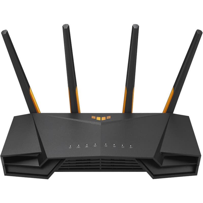 ASUS TUF Gaming AX3000 V2 Dual Band WiFi 6 Router WiFi 6 802.11ax 2.5Gbps port Mobile Game Mode Lifetime Free Internet Security "90IG0790-MO3B00" — miniatură