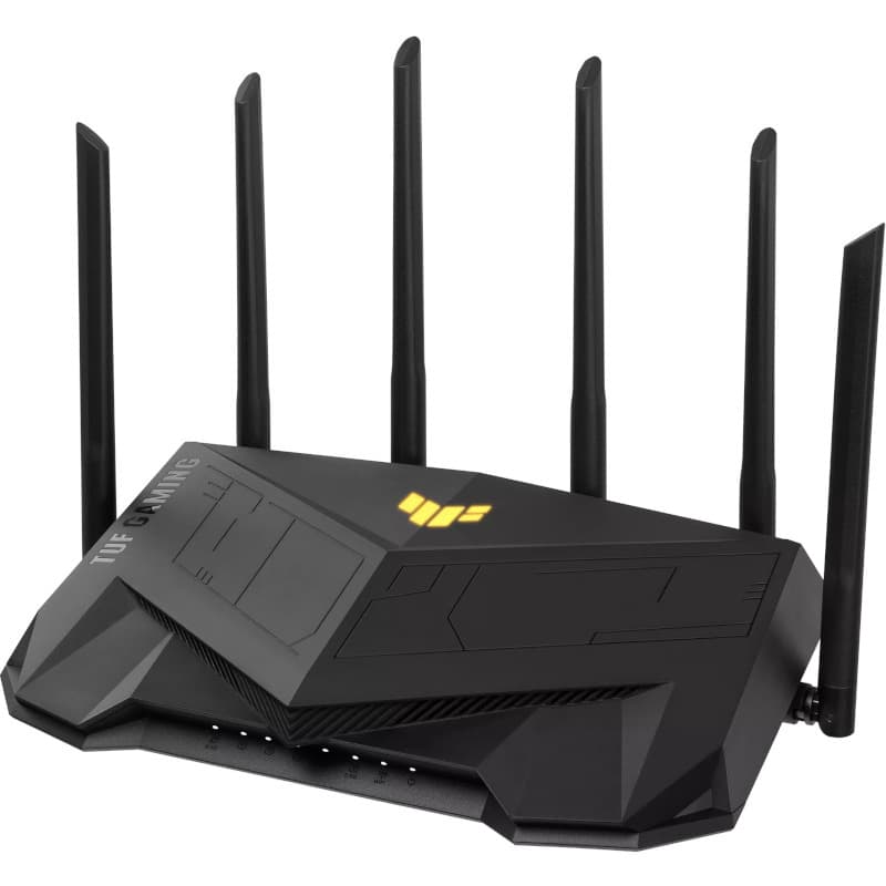 ASUS TUF Gaming AX6000 Dual Band WiFi 6 Gaming Router with dedicated Gaming port Dual 2.5G port AiMesh AiProtection Pro AURA RGB "90IG07X0-MO3C00"
