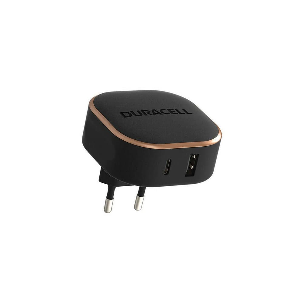 Incarcator Duracell USB-A + USB-C PPS 30WBlack "DRACUSB20-EU"