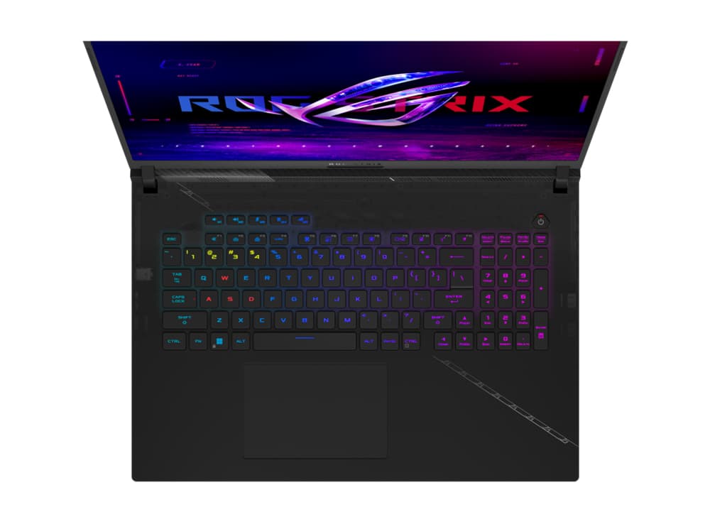 Asus|G834JZ-N6025|NOTEBOOK|18 inch|QHD+ 2560 x 1600, WQXGA|Intel Core i9|13980HX|2.2 GHz|32 GB|SSD 2 TB|RTX 4080- 12GB|Wireless|BTa | LAN|1xHDMI|3.1 kg|Black "G834JZ-N6025" ( — miniatură