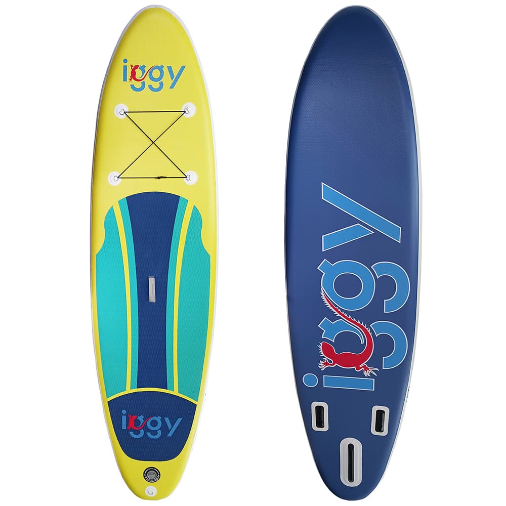 PADDLE BOARD iggy,stand up,gonflabila,305x81x15cm,single layer,suprafata anti-alunecare,acc:1 rucsac,1 aripioara mare,2 aripioare mici,1 kit reparatii,1 cordon siguranta,1 vasla,1 pompa "IGPB-305-01" — miniatură