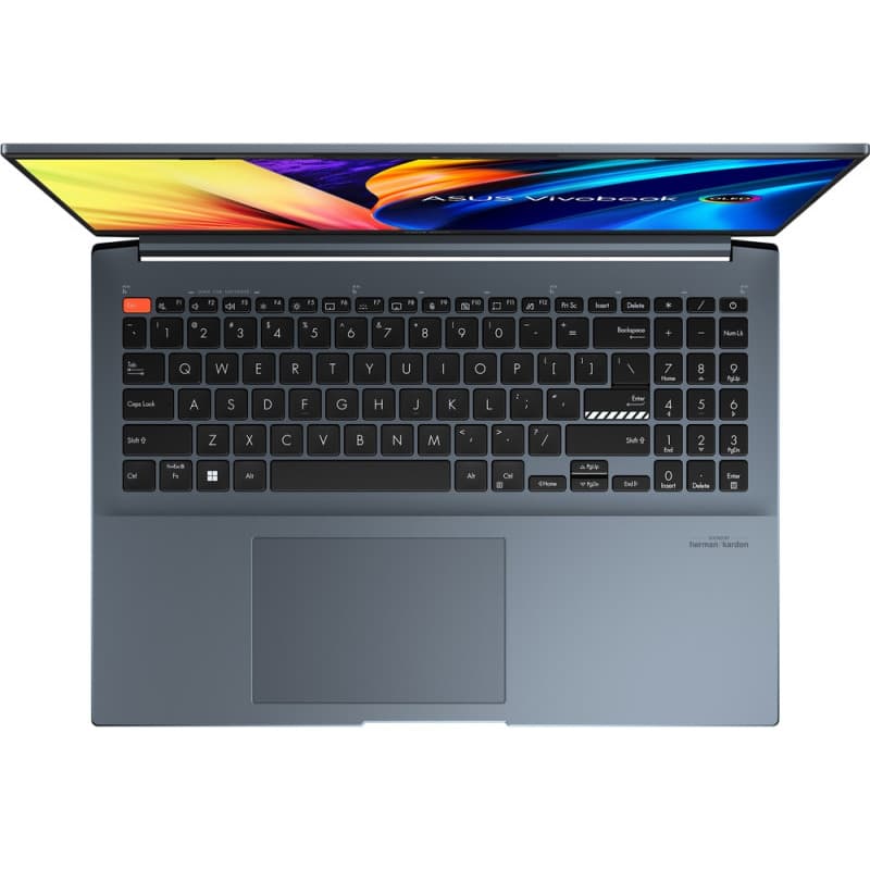 NB Asus 16 inch 3.2K 3200 x 2000 OLED Intel Core i7 12650H 2.3 GHz | 16 GB SSD 1 TB RTX 3050 Video 4GB Wireless BT Li-ion 6 Celule 1xHDMI 1.9 kg Quiet Blue "K6602ZC-MX081" ( — miniatură