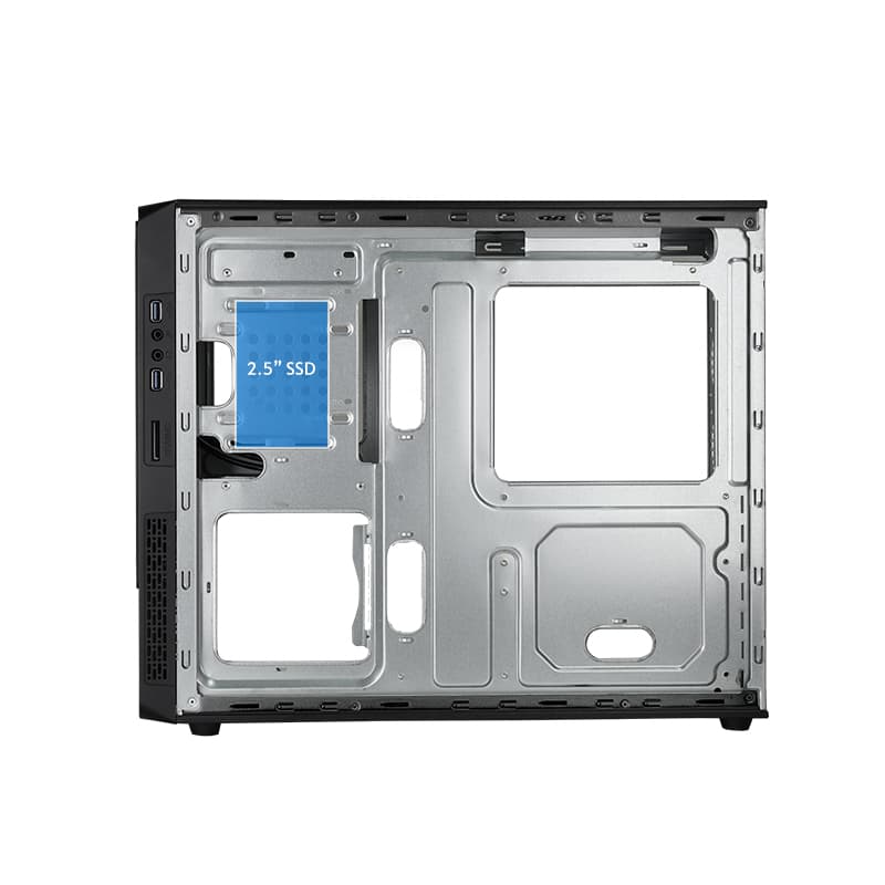 CARCASE Chieftec, "Uni" middle tower Black, 2xUSB3.2 Gen1, "UC-03B-OP" — miniatură