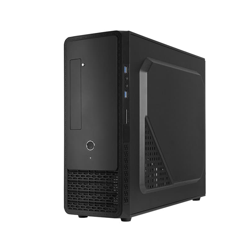CARCASE Chieftec, "Uni" middle tower Black, 2xUSB3.2 Gen1, "UC-03B-OP" — miniatură