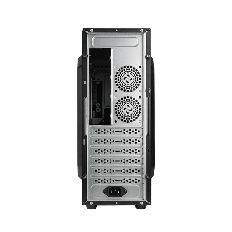 CARCASE Chieftec, "Uni" middle tower Black, 2xUSB3.2 Gen1, "UC-03B-OP" — miniatură