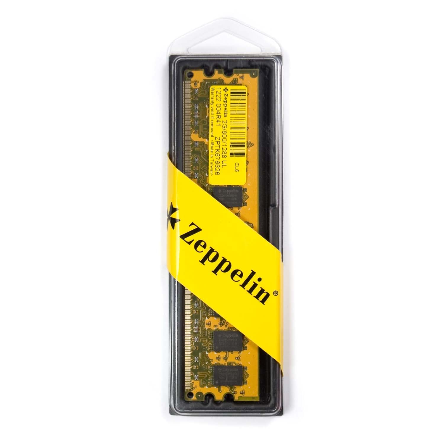 Memorie DDR Zeppelin DDR2 2GB frecventa 800 MHz, 1 modul, latenta CL5, "ZE-DDR2-2G800-R"