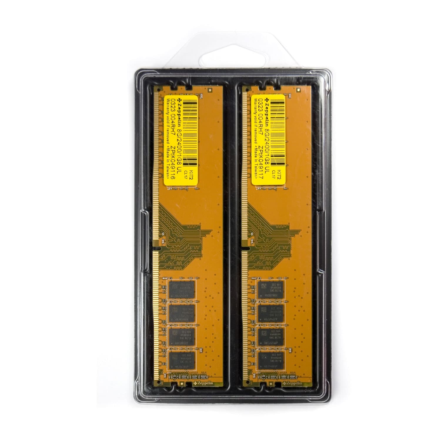 MEMORIE DDR  Zeppelin DDR4 16GB frecventa 2400 Mhz, (kit 2x 8GB) dual channel kit retail "ZE-DDR4-16G2400-KIT"