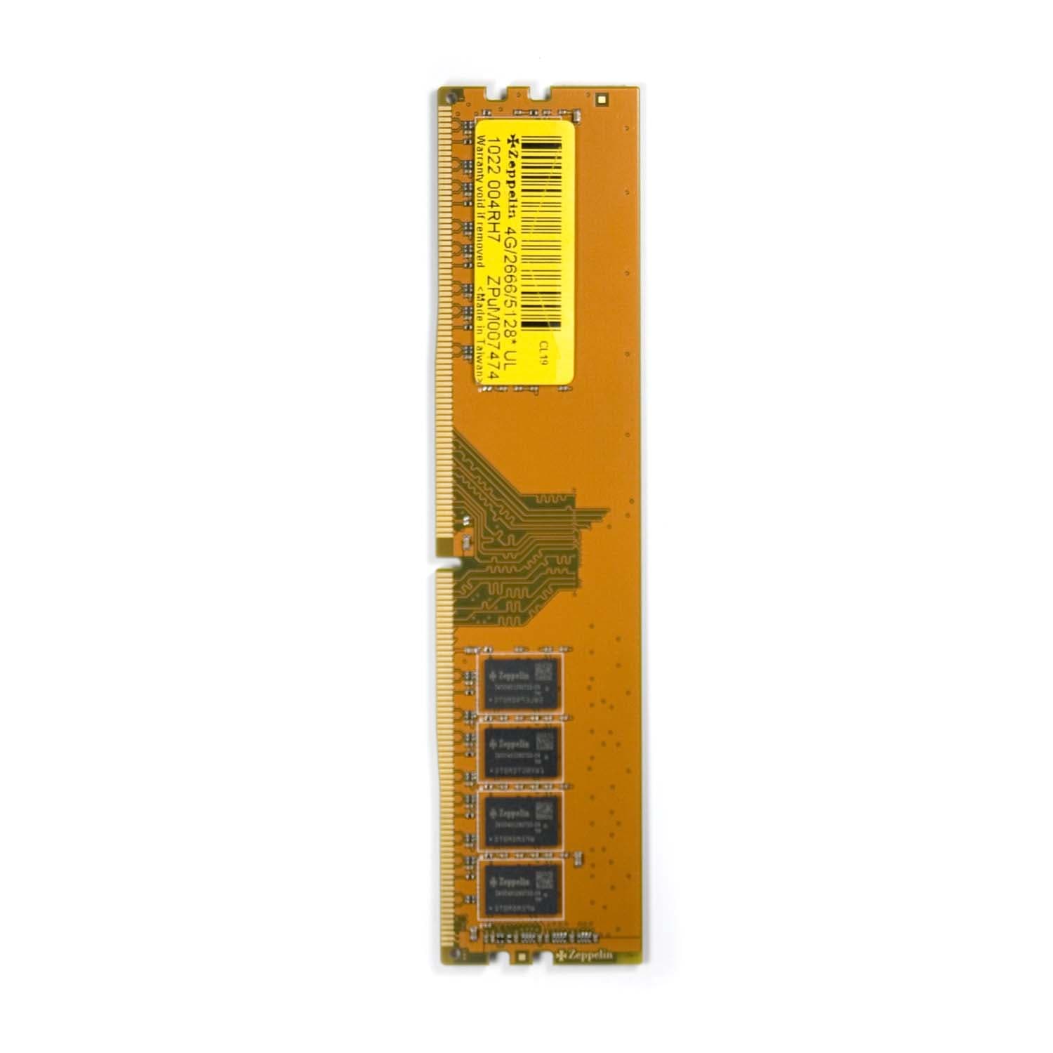 MEMORIE DDR Zeppelin DDR4 4GB frecventa 2666 MHz, 1 modul, latenta CL19, "ZE-DDR4-4G2666b"