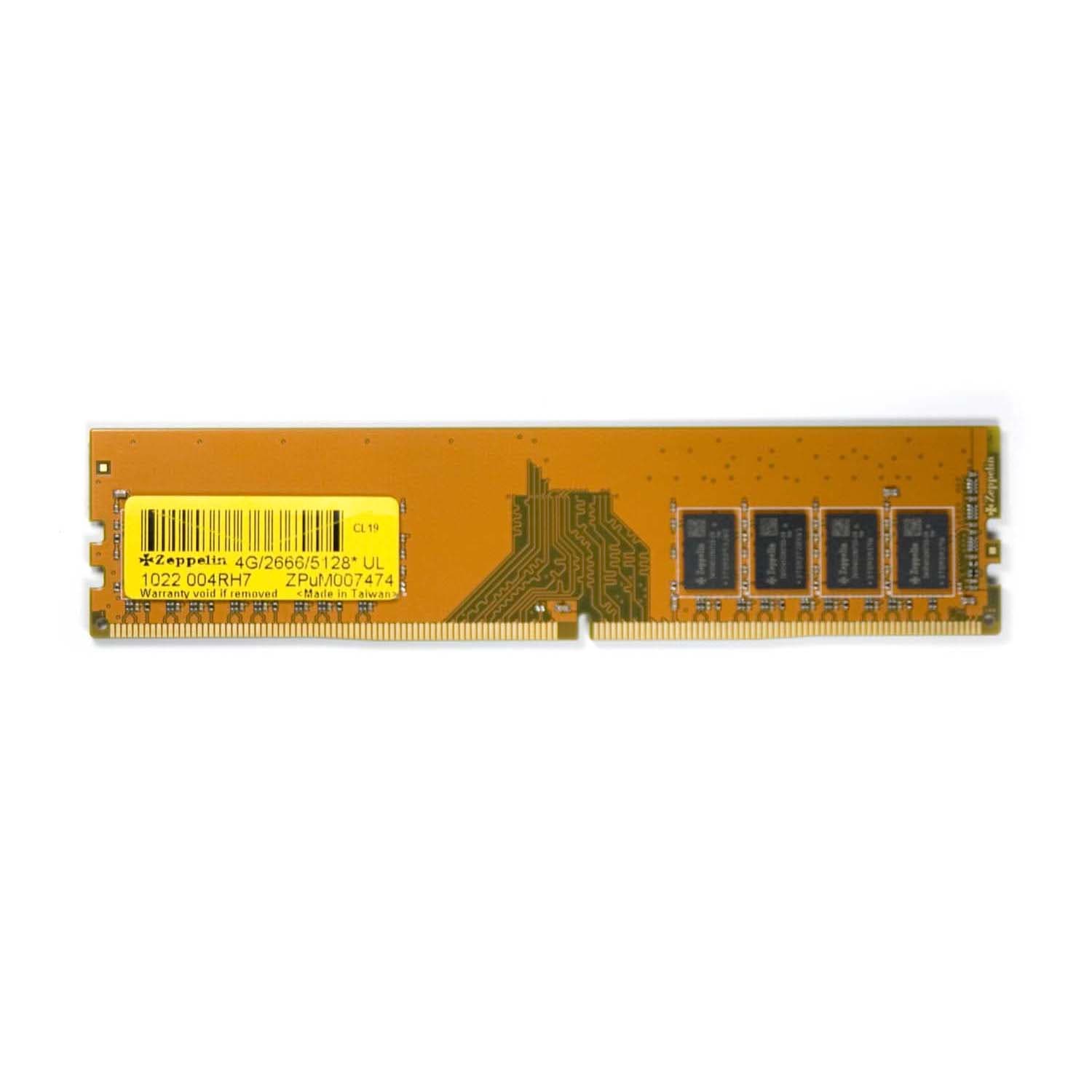 MEMORIE DDR Zeppelin DDR4 4GB frecventa 2666 MHz, 1 modul, latenta CL19, "ZE-DDR4-4G2666b" — miniatură