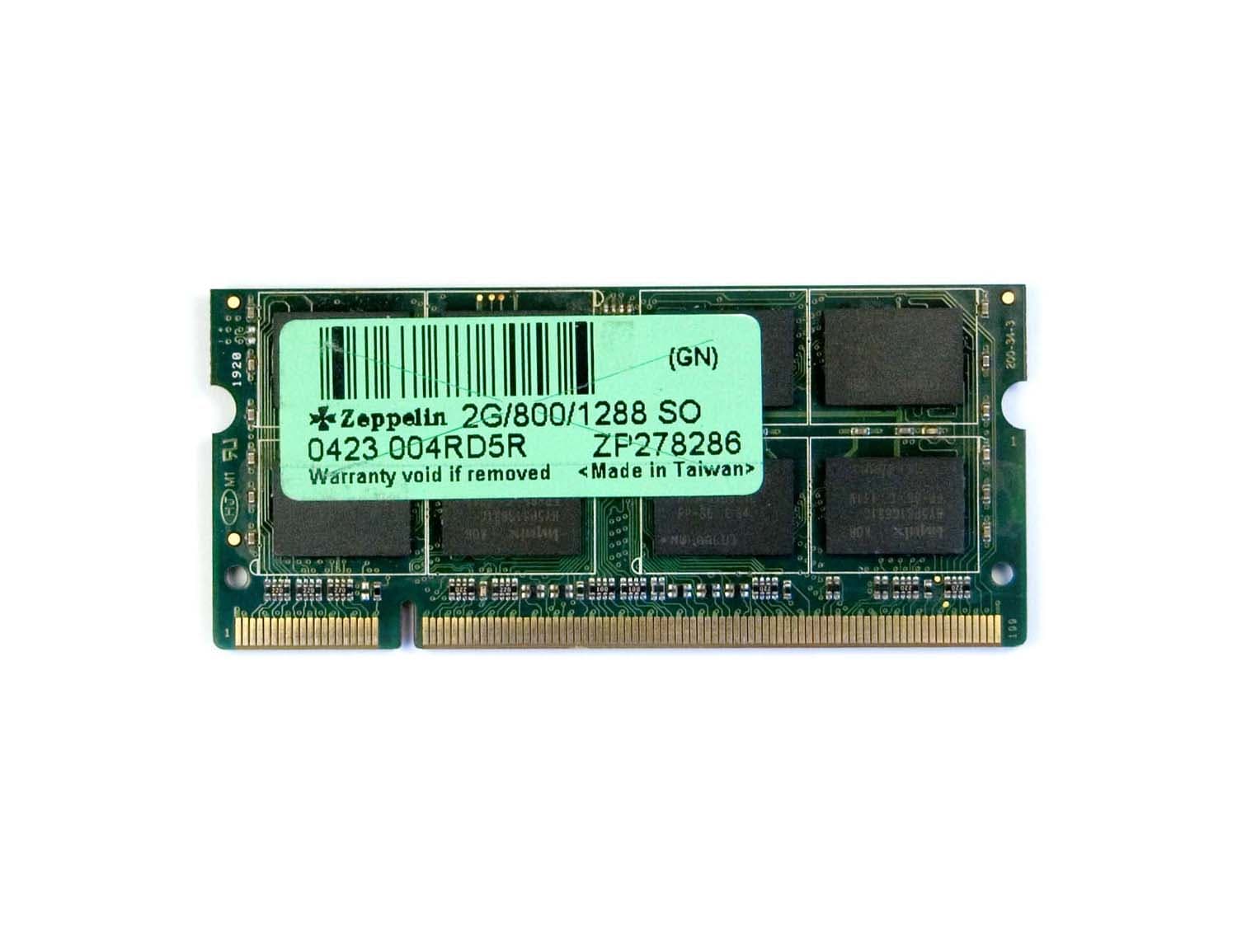 SODIMM Zeppelin, DDR2 2GB, 800 MHz, "ZE-SD2-2G800" — miniatură