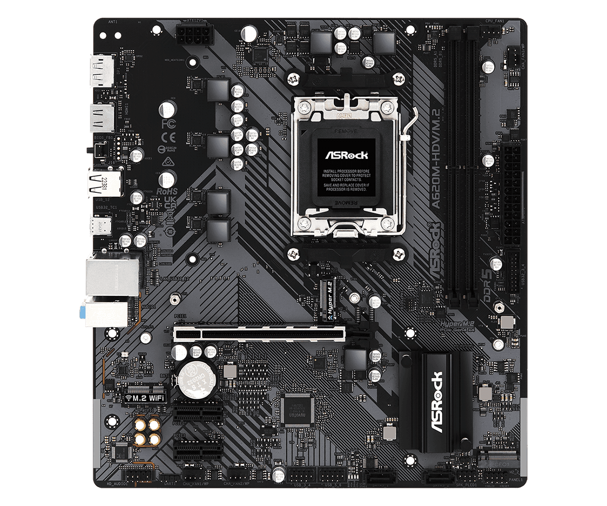 MB ASROCK A620M-HDV/M.2 AM5 DDR5 "A620M-HDV/M.2" — miniatură