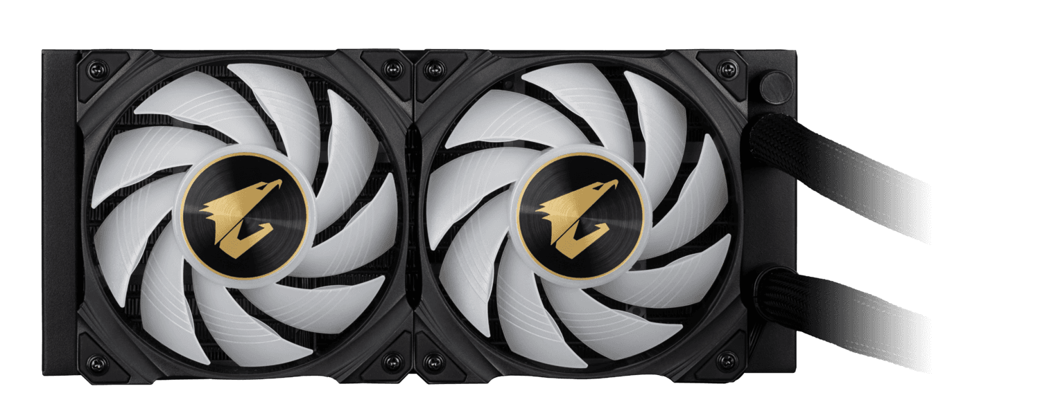 Cooler Gigabyte "AORUS WATERFORCE X 240", skt universal, racire cu lichid, ventilator 120 mm x 2, 2150 rpm, iluminat RGB, "AORUS WATERFORCE X 240" — miniatură