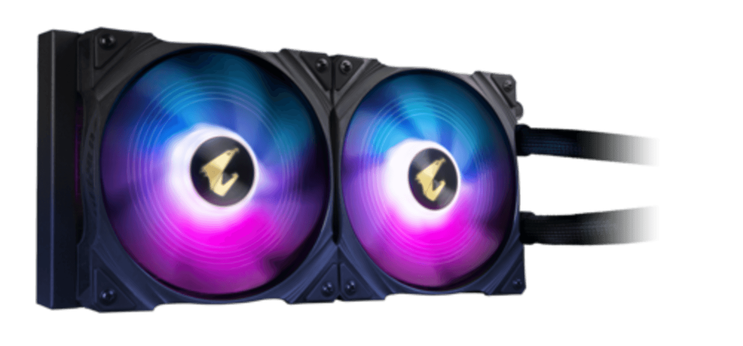 Cooler Gigabyte "AORUS WATERFORCE X 280", skt universal, racire cu lichid, ventilator 140 mm x 2, 2150 rpm, iluminat ARGB, "AORUS WATERFORCE X 280" — miniatură