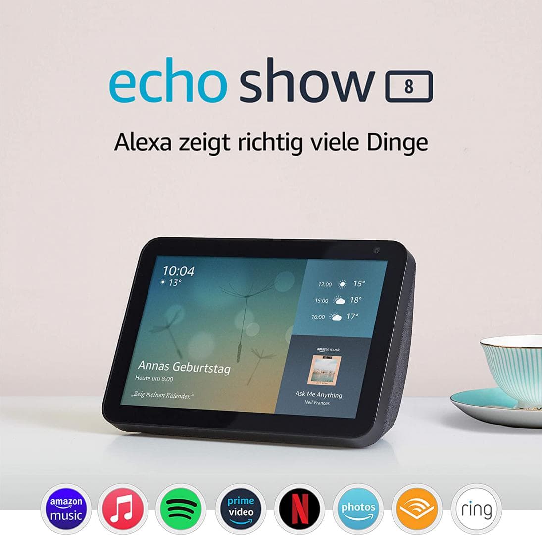 Amazon Echo Show 8 (1st Gen), Black "B07SNPKX5Y"