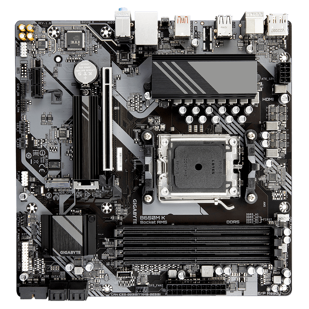 Placa de baza GIGABYTE B650M K "B650M K" — miniatură
