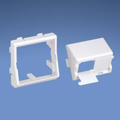 PANDUIT CFPFS2SAW Mini-Com Faceplate 45x45 Adapter 2 Port Arctic White "CFPFS2SAW"