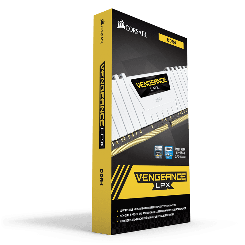 Corsair Vengeance LPX 16GB, DDR4, 2666MHz, CL16, 2x8GB, 1.2V, Alb "CMK16GX4M2A2666C16W" — miniatură