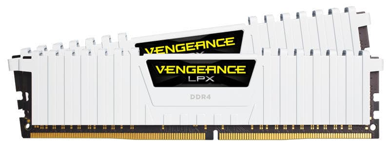 Corsair Vengeance LPX 16GB, DDR4, 3200MHz, CL16, 2x8GB, 1.35V, Alb "CMK16GX4M2B3200C16W"
